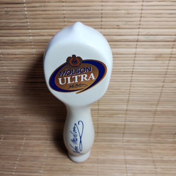 Molson Beer Tap Handle Ultra Rare 10" John Molson Bartending Vintage - Picture 2 of 8